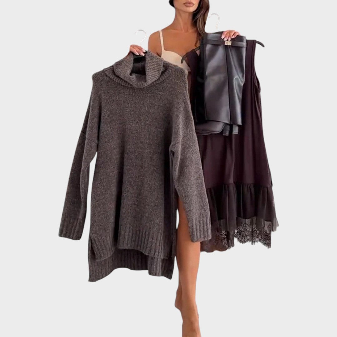 Conjunto Aurora — Suéter y Vestido