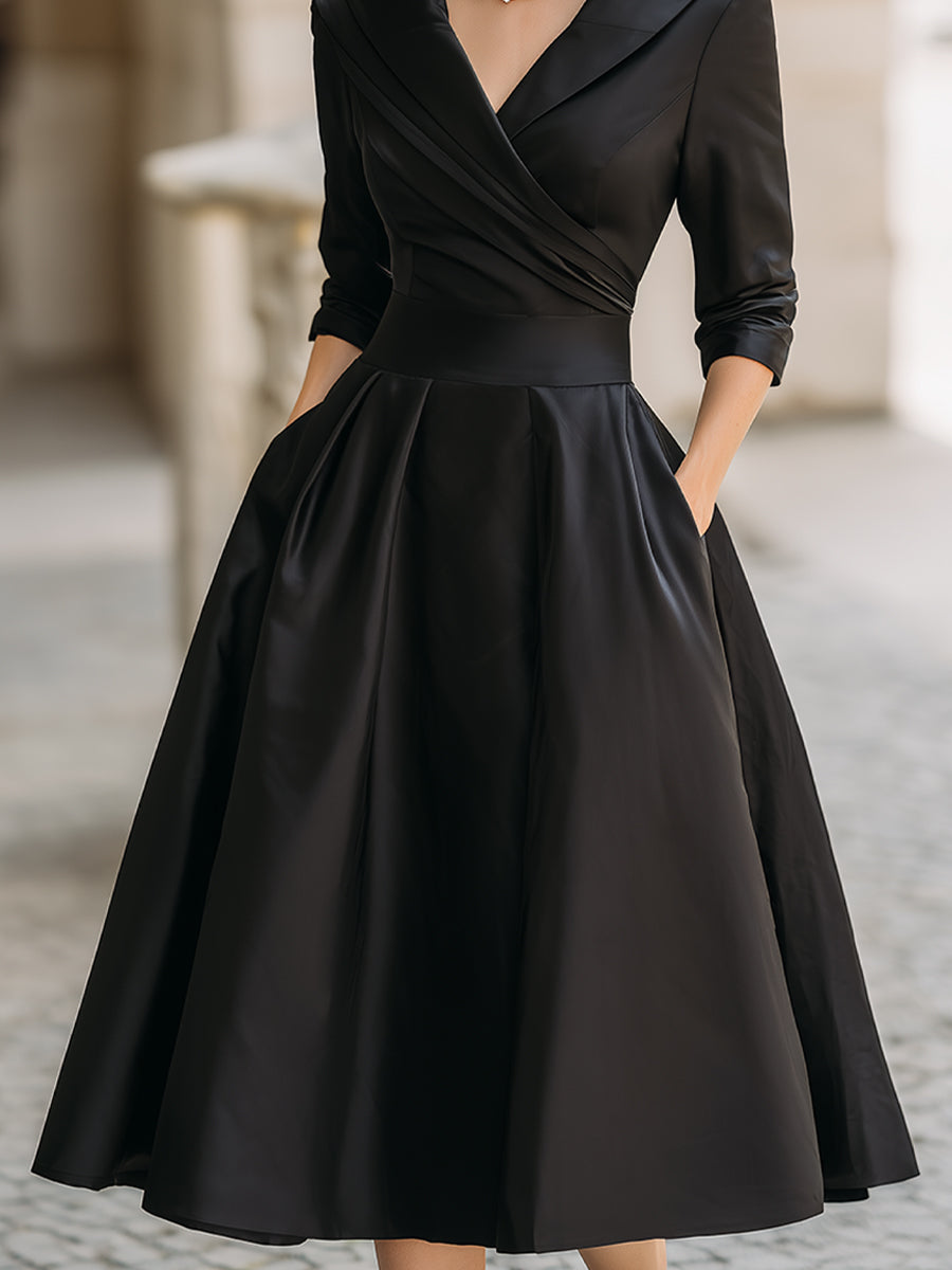 Noelia | Vestido Midi en Satén