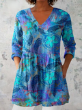 Vestido Juliette Largo Cuello en V