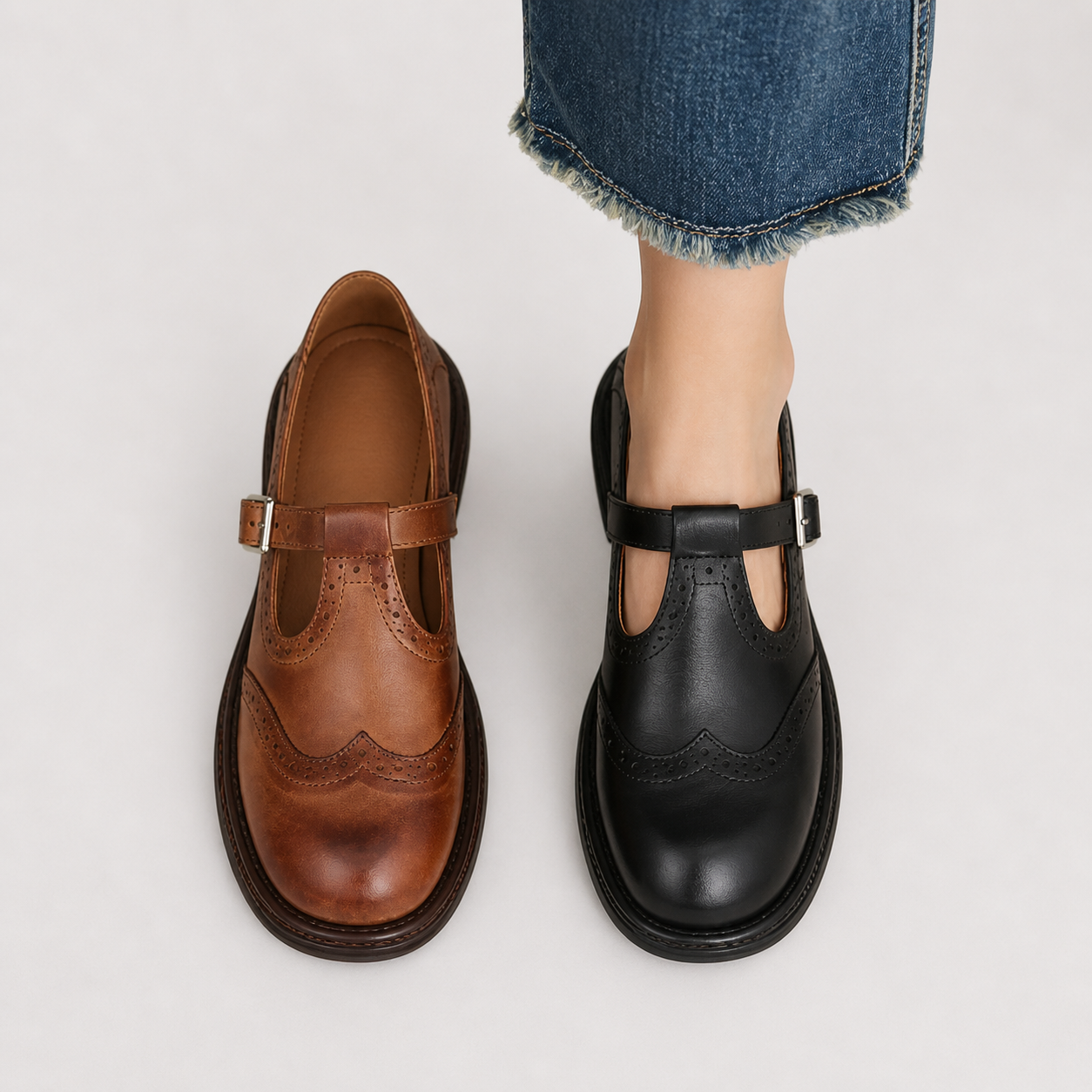 Zapatos Louisa Mary Jane con Correa