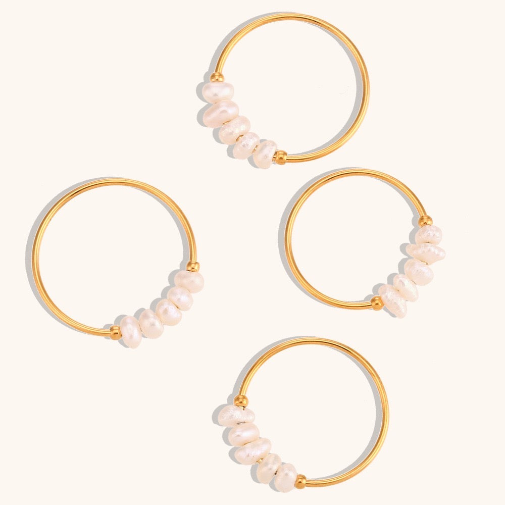 Anillo Freshwater de Perla