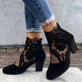 Tacones de Encaje