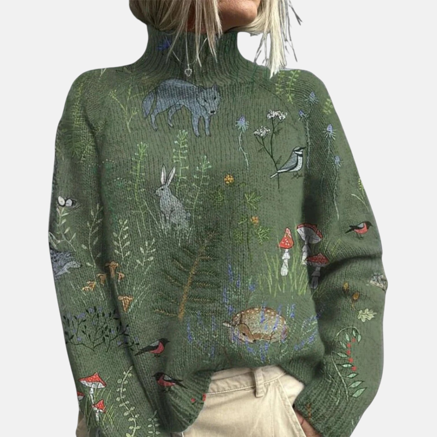 Aimelie | Elegante suéter de cuello alto