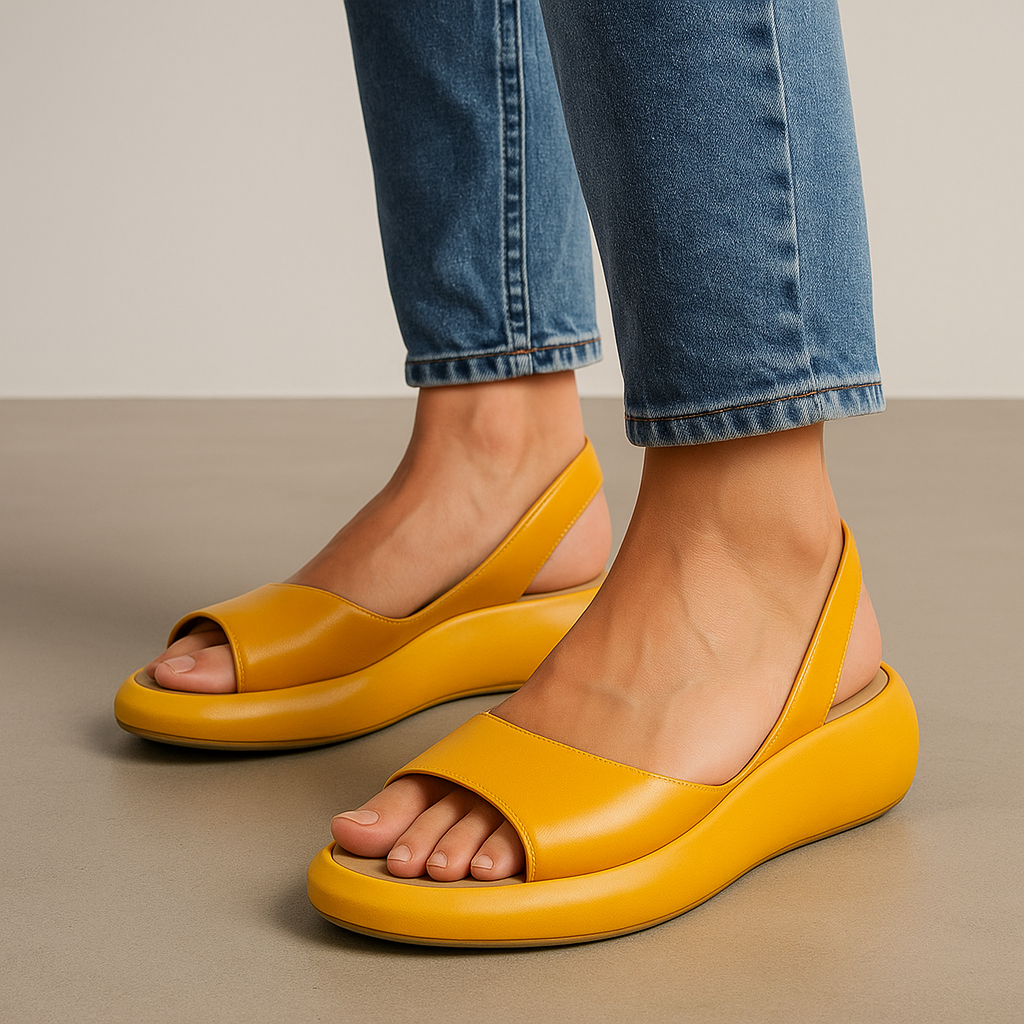 Eva™ | Sandalias Abiertas Antideslizantes – Elegante Estabilidad & Máximo Confort