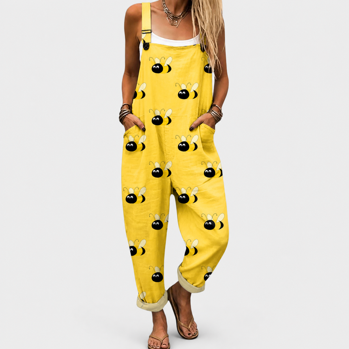 Valentina™ | Tuta Stampata Api Gialla