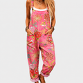 Katia™ | Tuta Stampata Floreale Rosa
