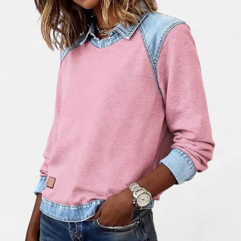 Blusa de manga larga a la moda