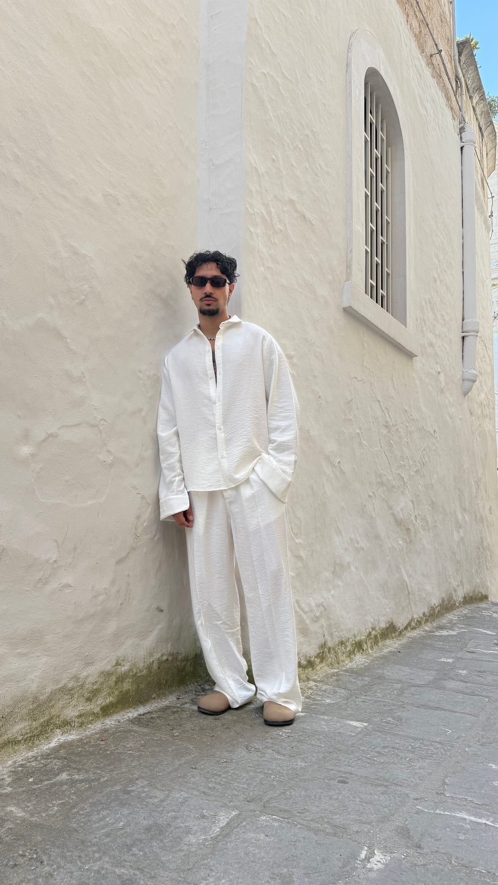 Conjunto Santorini de Lino