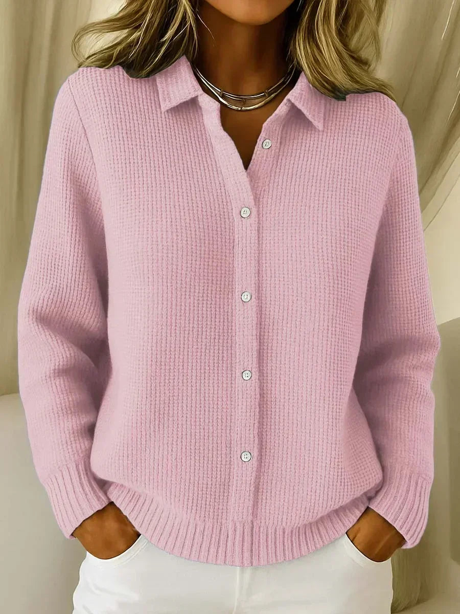 Caterina | Cardigan in Maglia Testurizzata con Bottoni