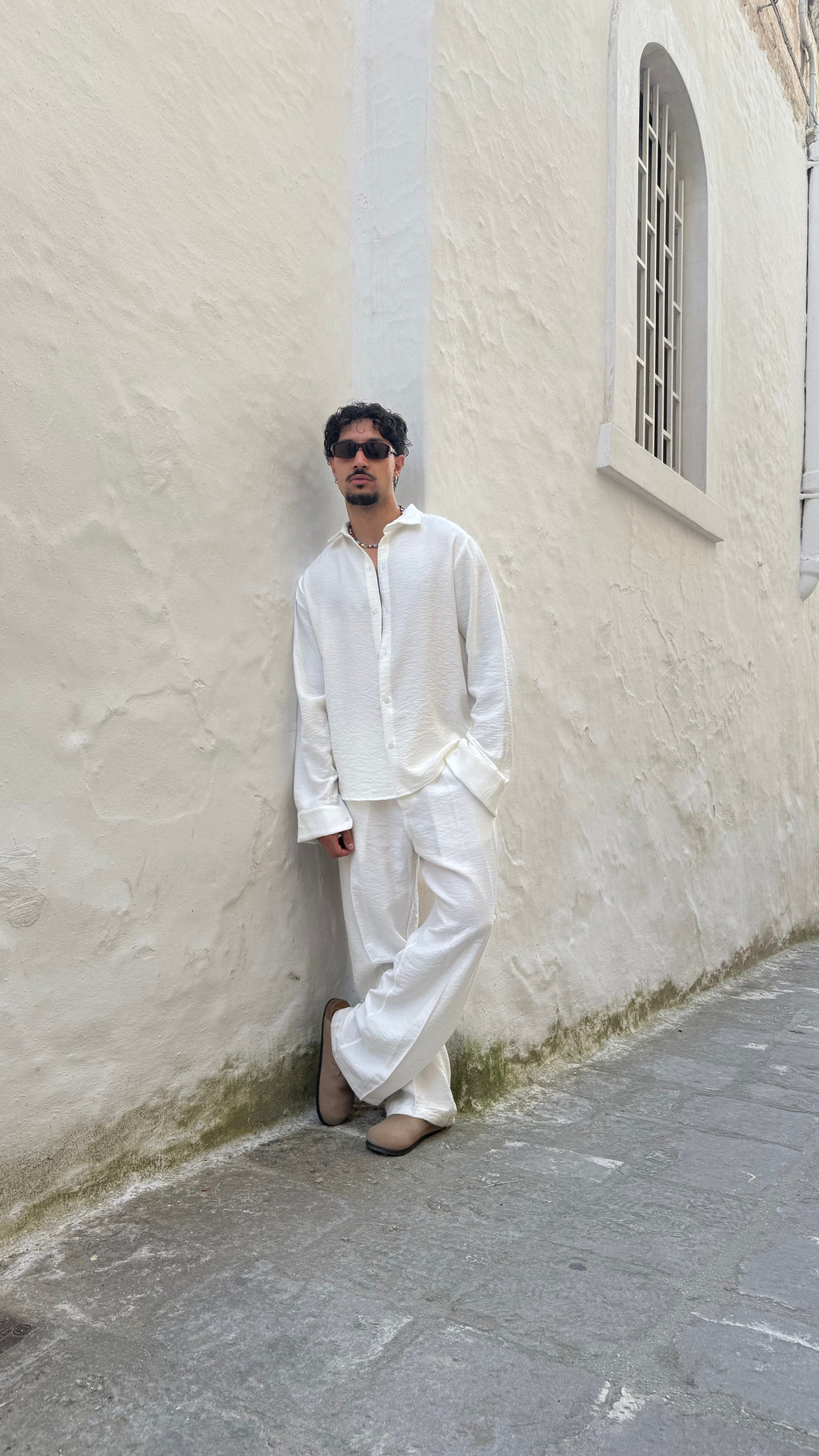 Conjunto Santorini de Lino