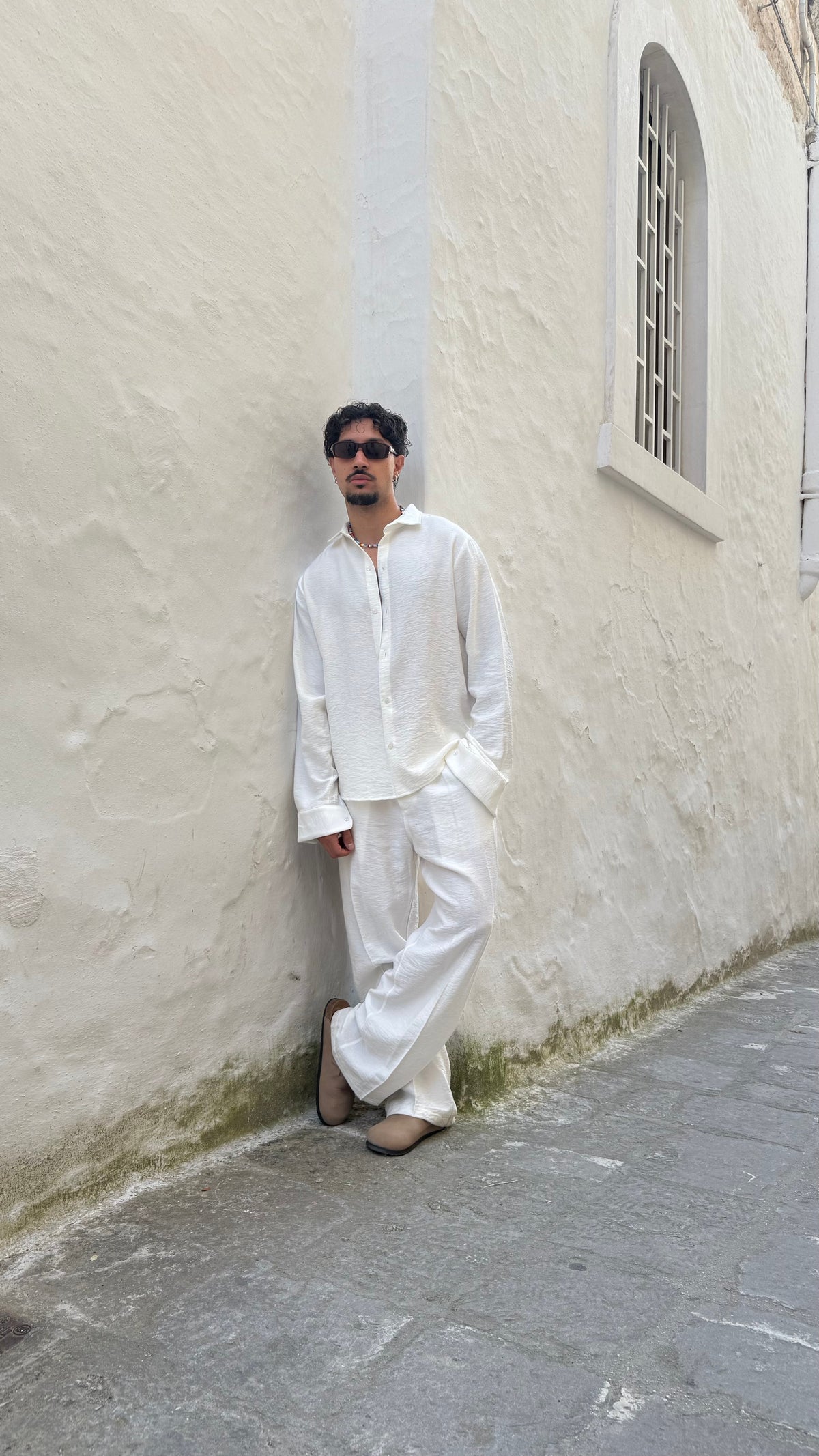 Conjunto Santorini de Lino