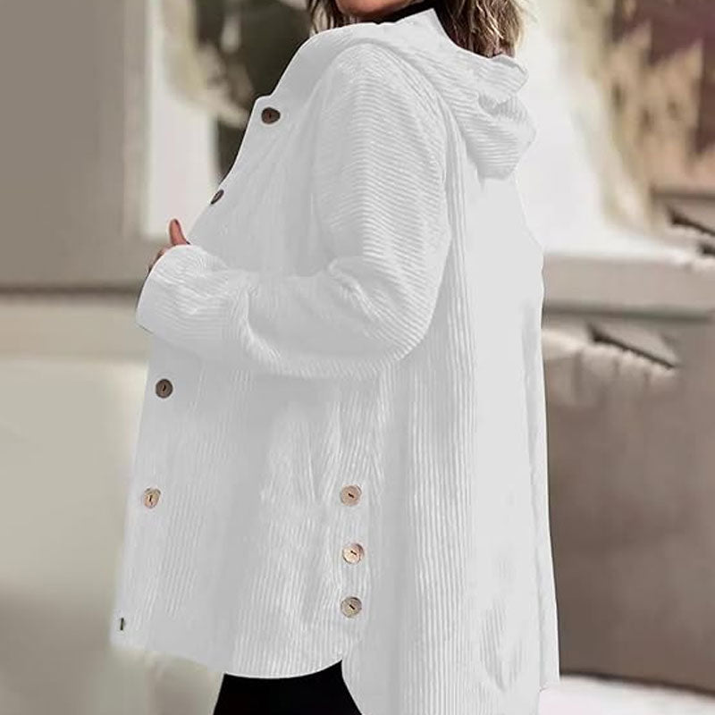 Adriana | Chaqueta con capucha de terciopelo casual para la temporada de otoño