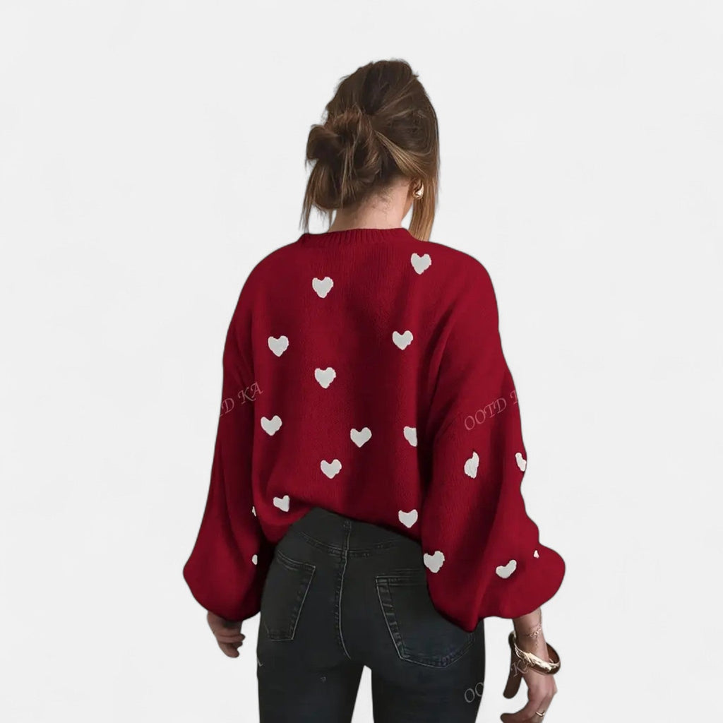 Suéter de lana Isla Hearts