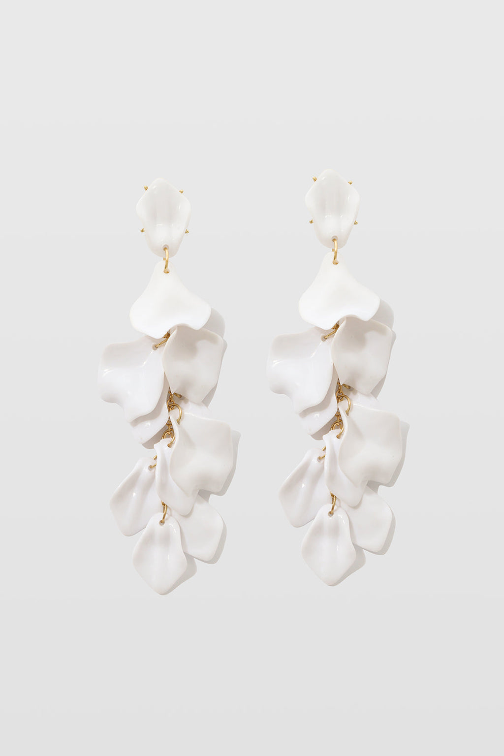 Pendientes de Gotas de Pétalos de Orquídea