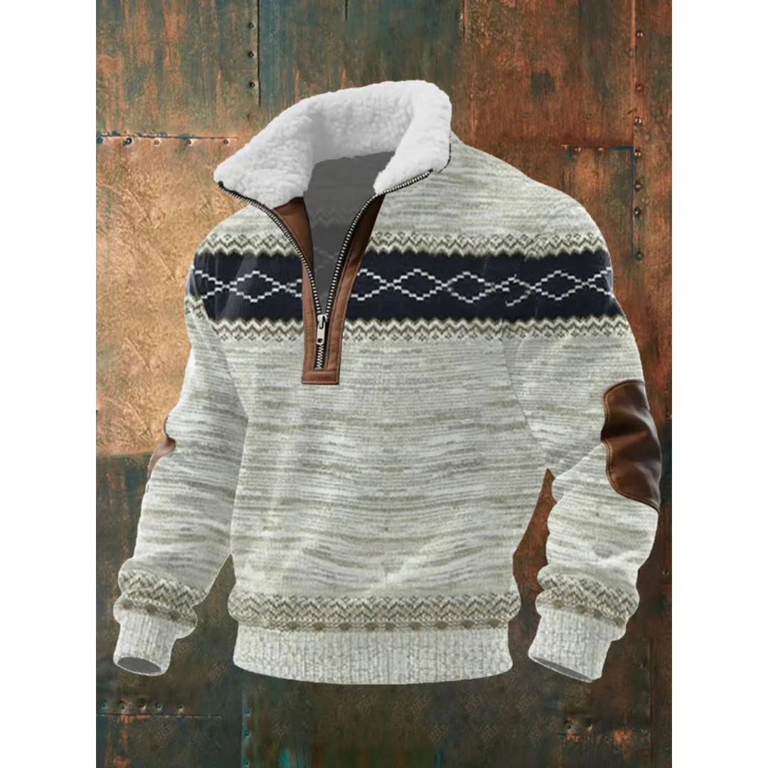 Cristian™ | Suéter de forro polar con cremallera y cuello alto
