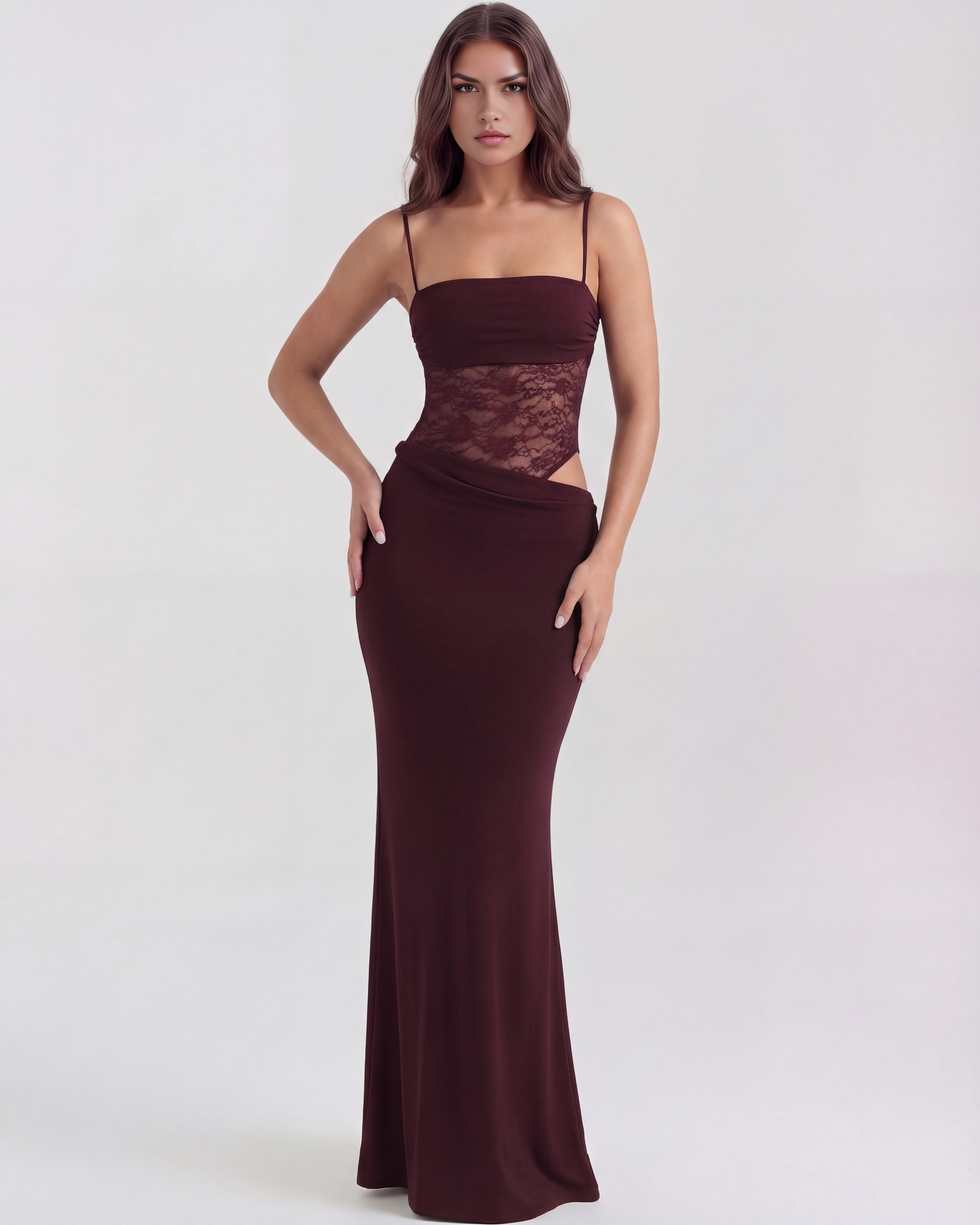 Vestido Marga™ | Elegancia estructurada con detalle de encaje