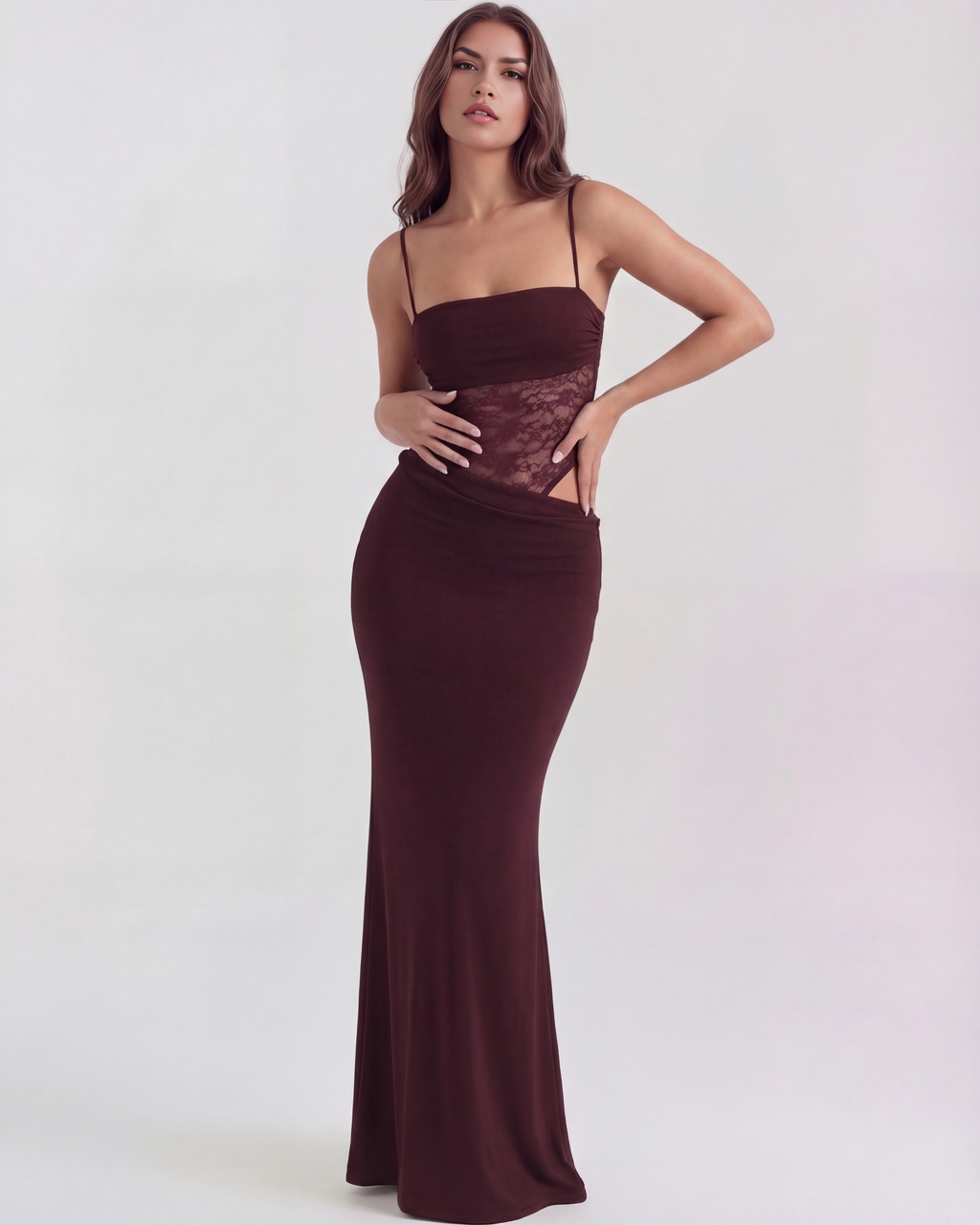 Vestido Marga™ | Elegancia estructurada con detalle de encaje