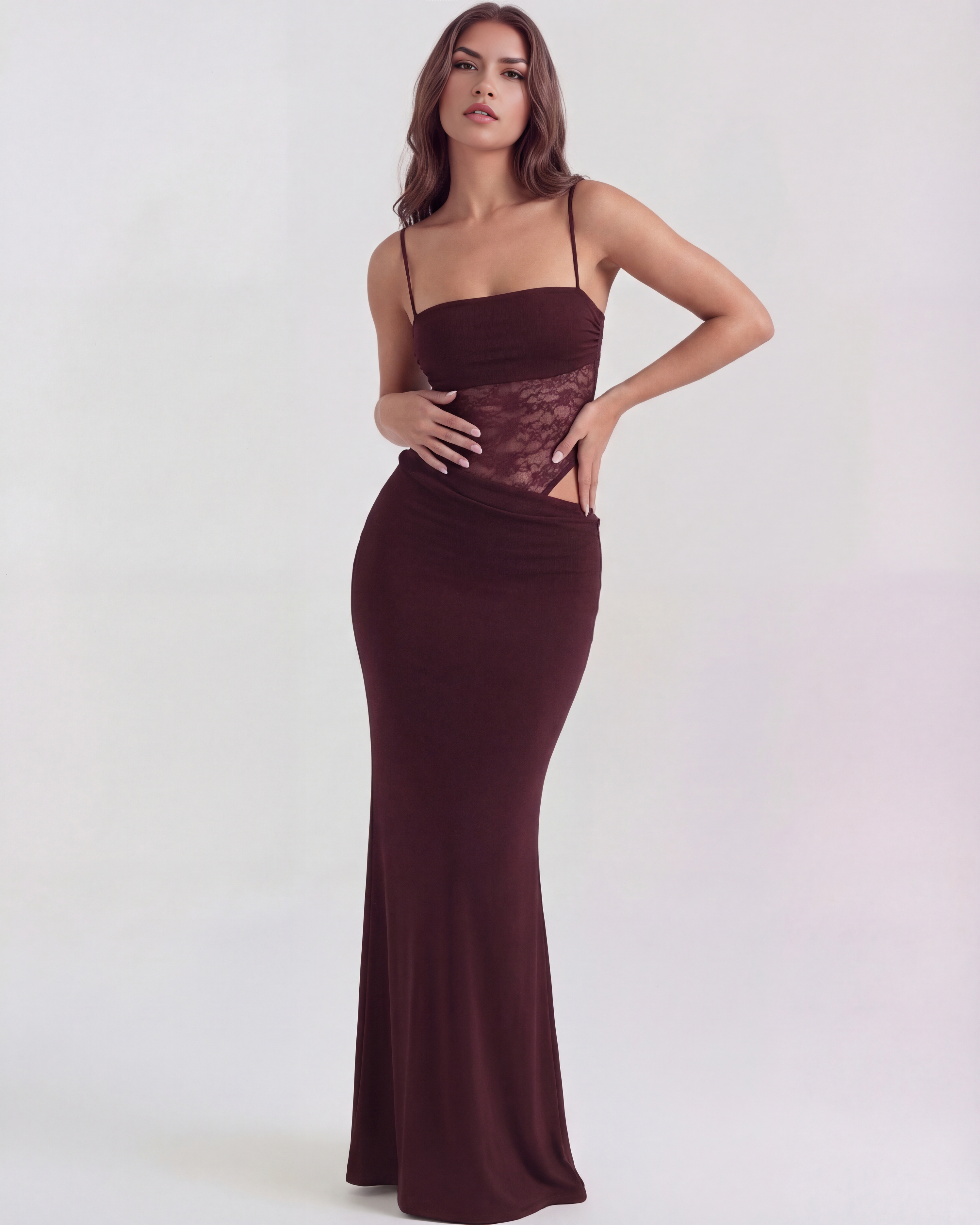 Vestido Marga™ | Elegancia estructurada con detalle de encaje