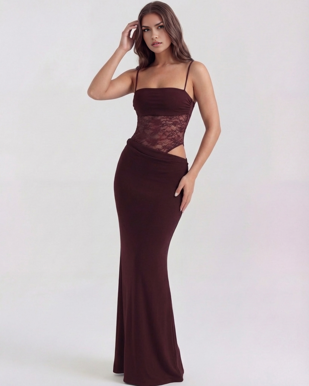 Vestido Marga™ | Elegancia estructurada con detalle de encaje