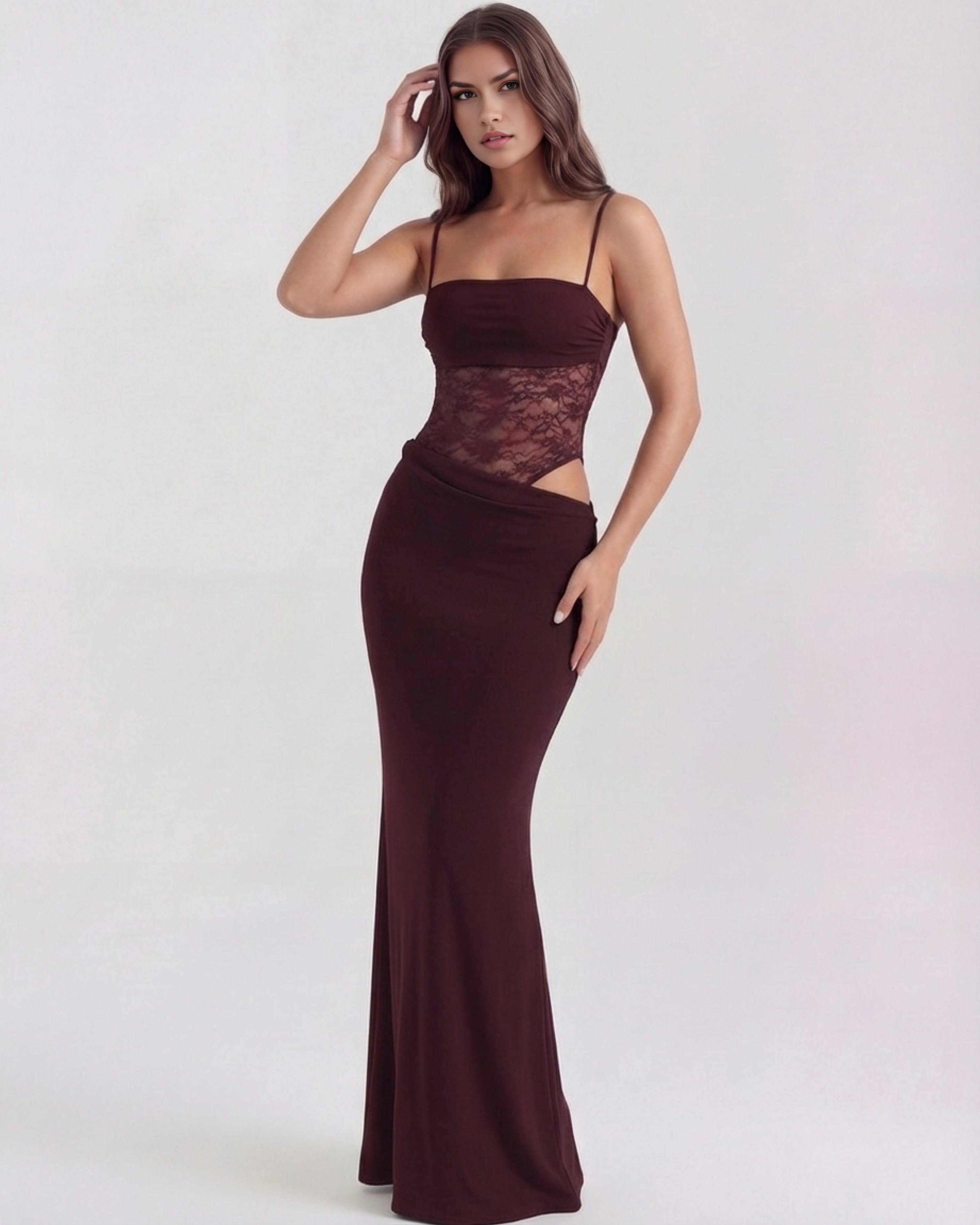 Vestido Marga™ | Elegancia estructurada con detalle de encaje