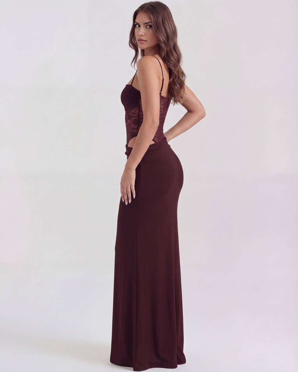 Vestido Marga™ | Elegancia estructurada con detalle de encaje