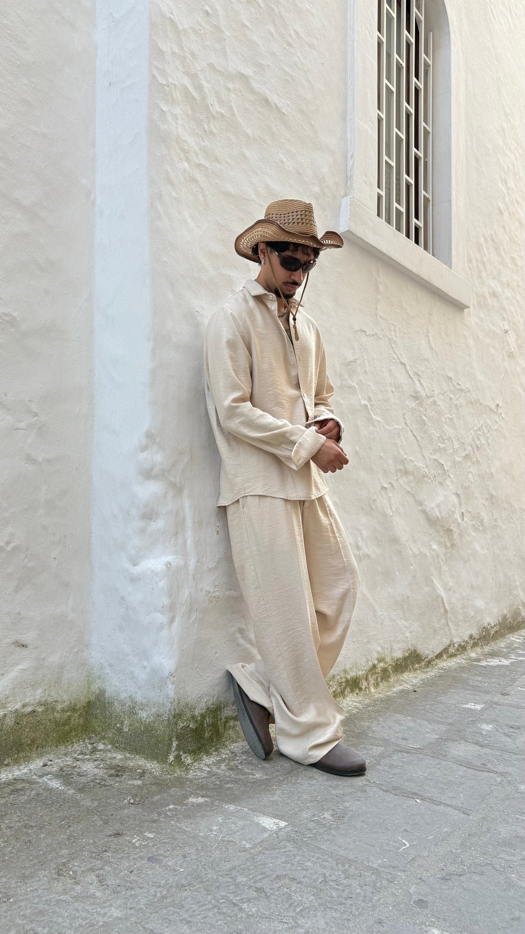 Conjunto Santorini de Lino