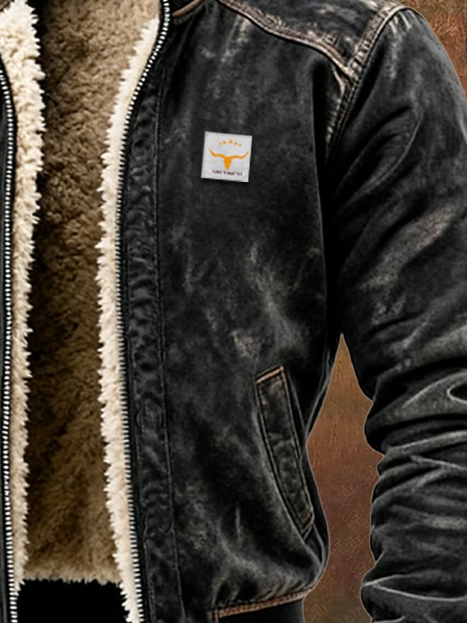 CHAQUETA VINTAGE CON FORRO DE SHERPA