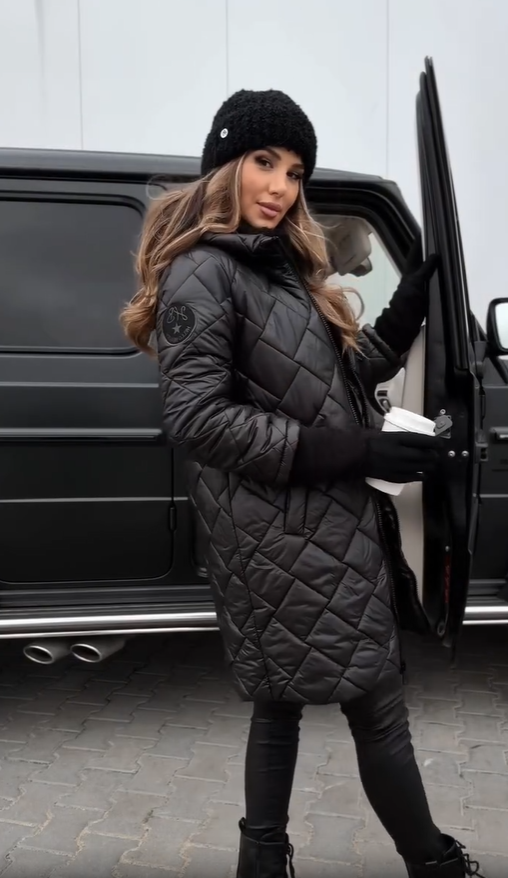 Martina | Elegante chaqueta de plumón acolchada con capucha