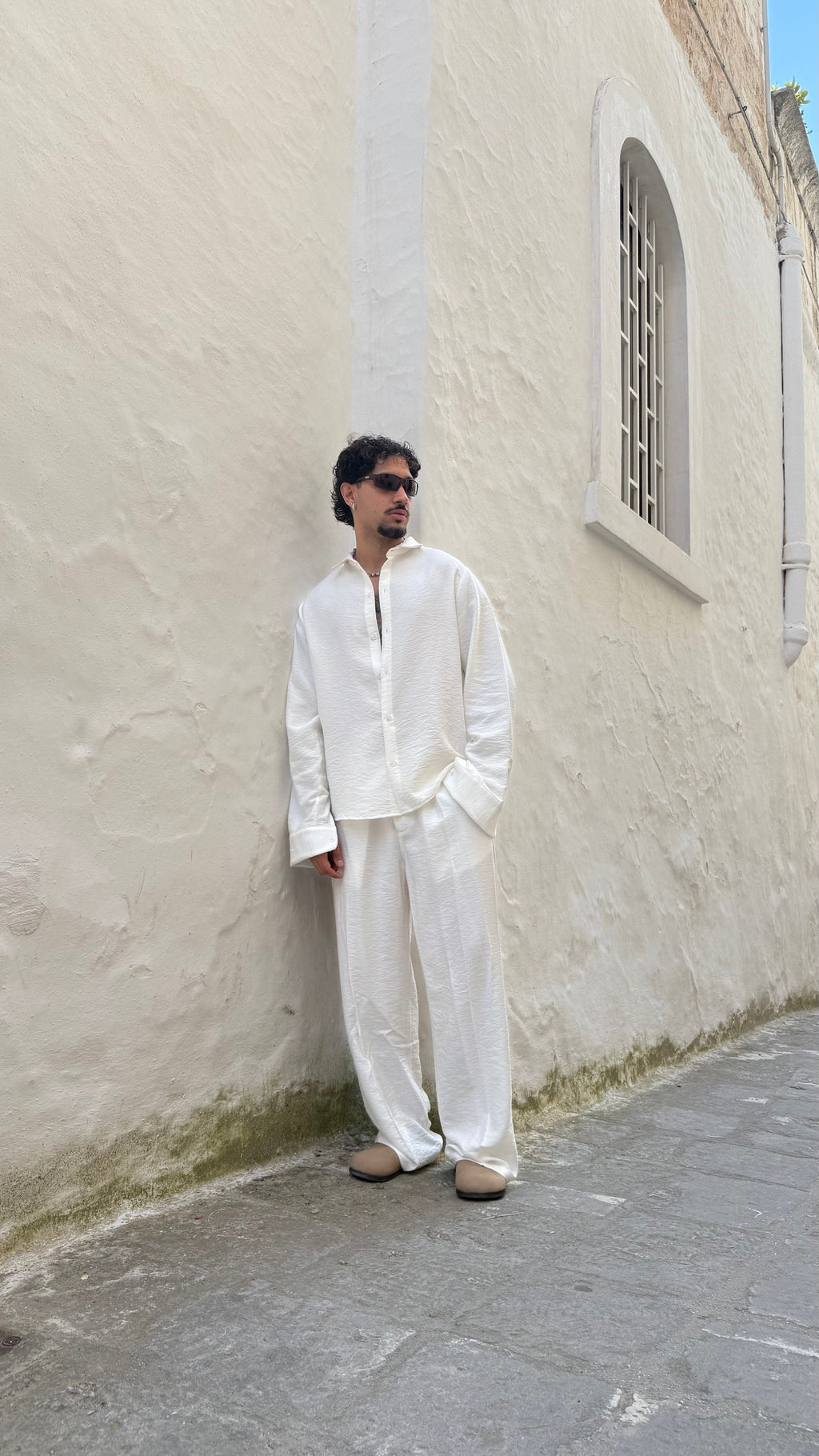 Conjunto Santorini de Lino