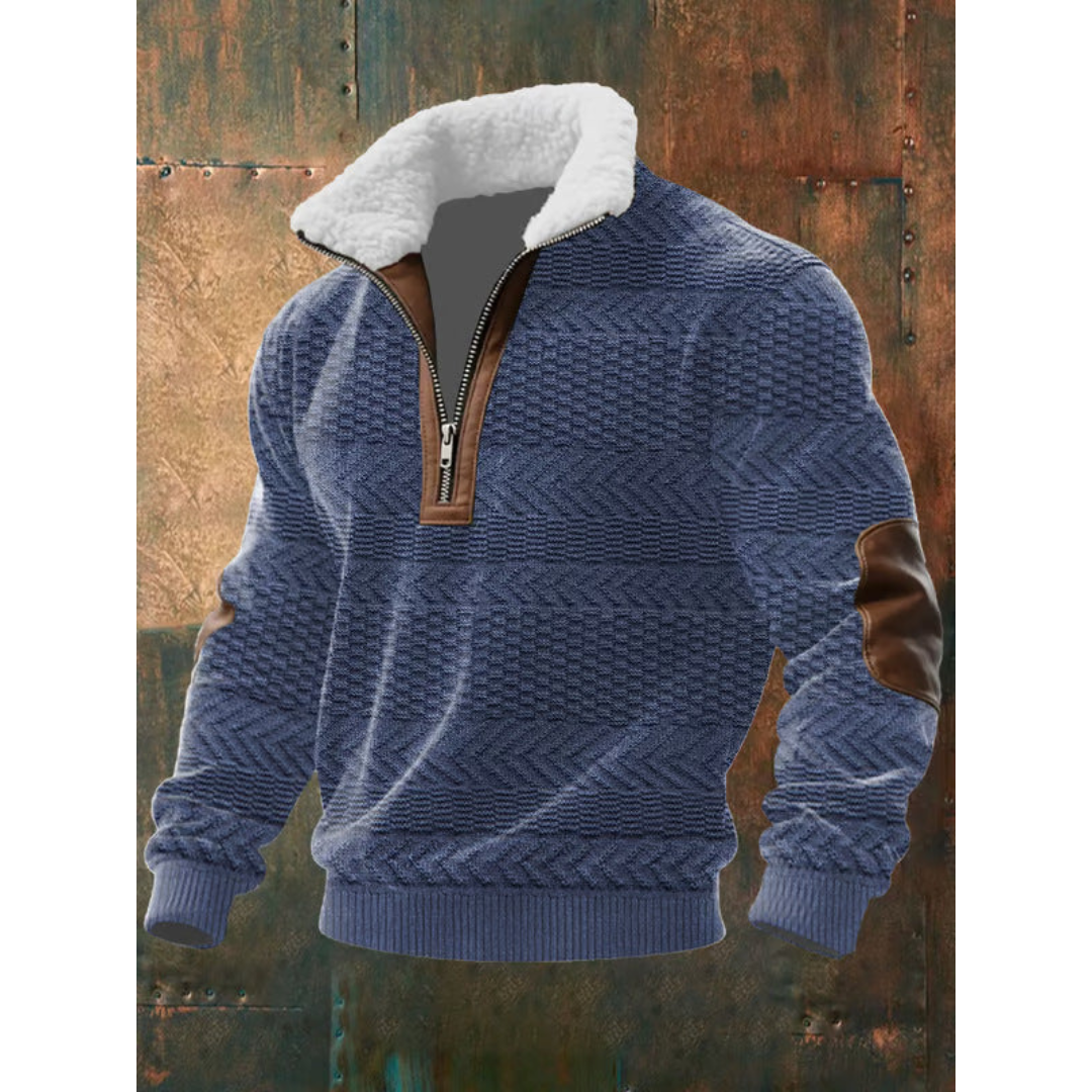 Cristian™ | Suéter de forro polar con cremallera y cuello alto