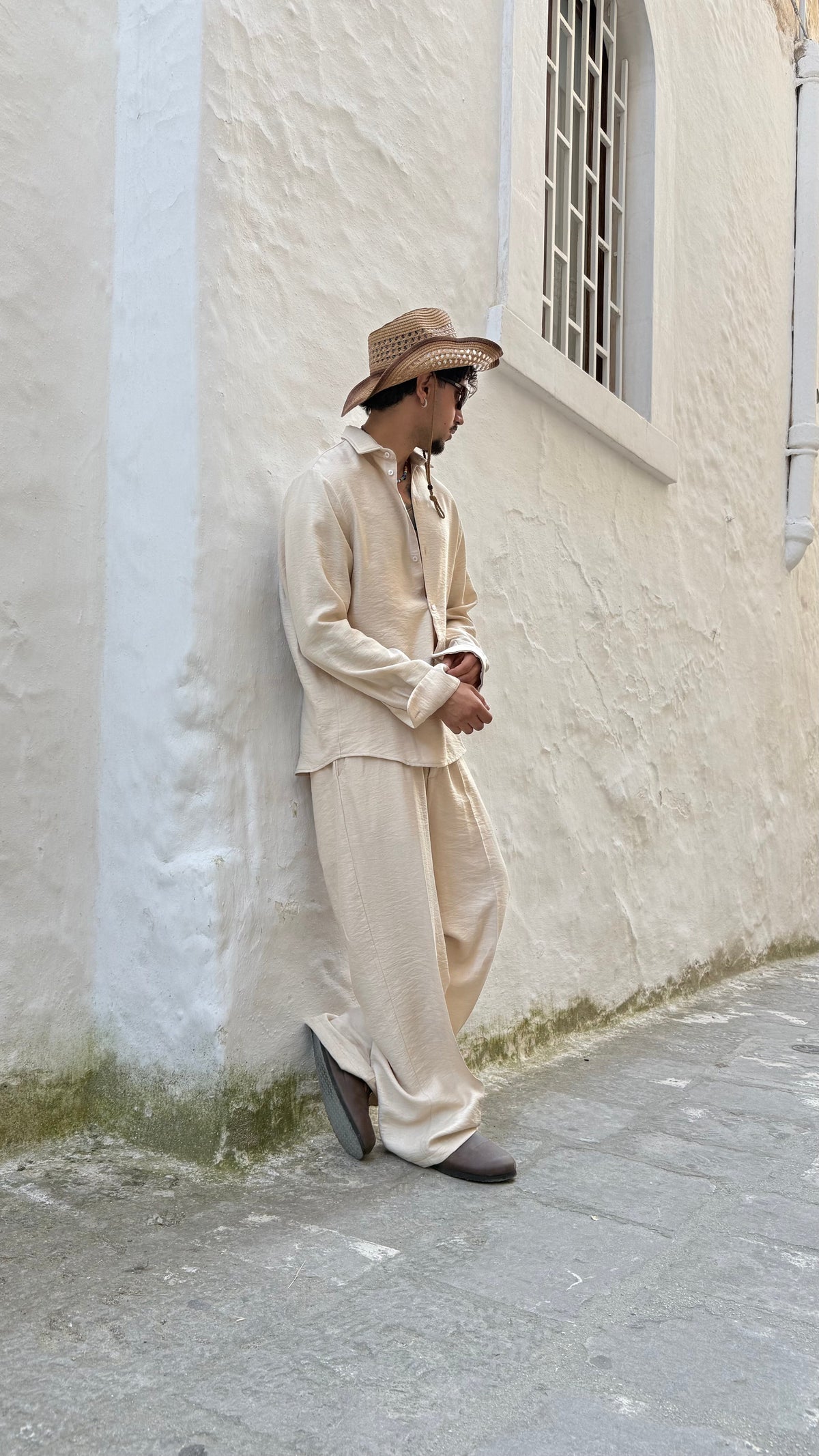 Conjunto Santorini de Lino