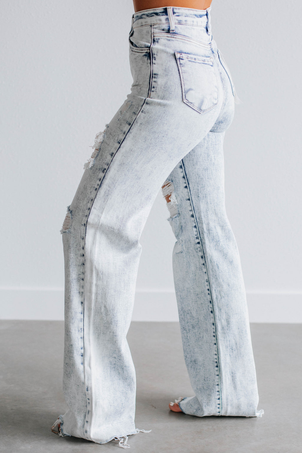 Jeans Vaqueros Rotos Bluees Vintage