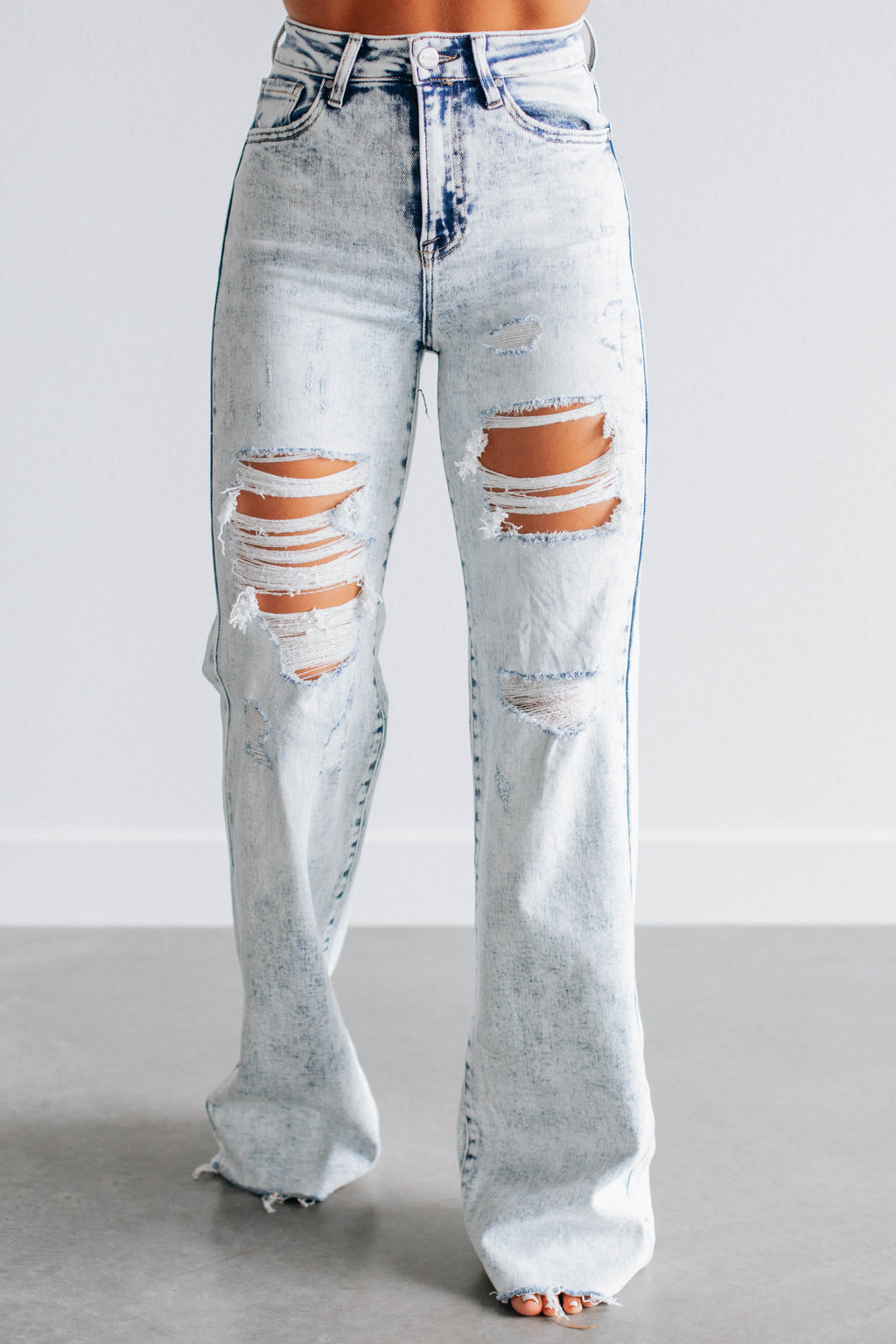 Jeans Vaqueros Rotos Bluees Vintage