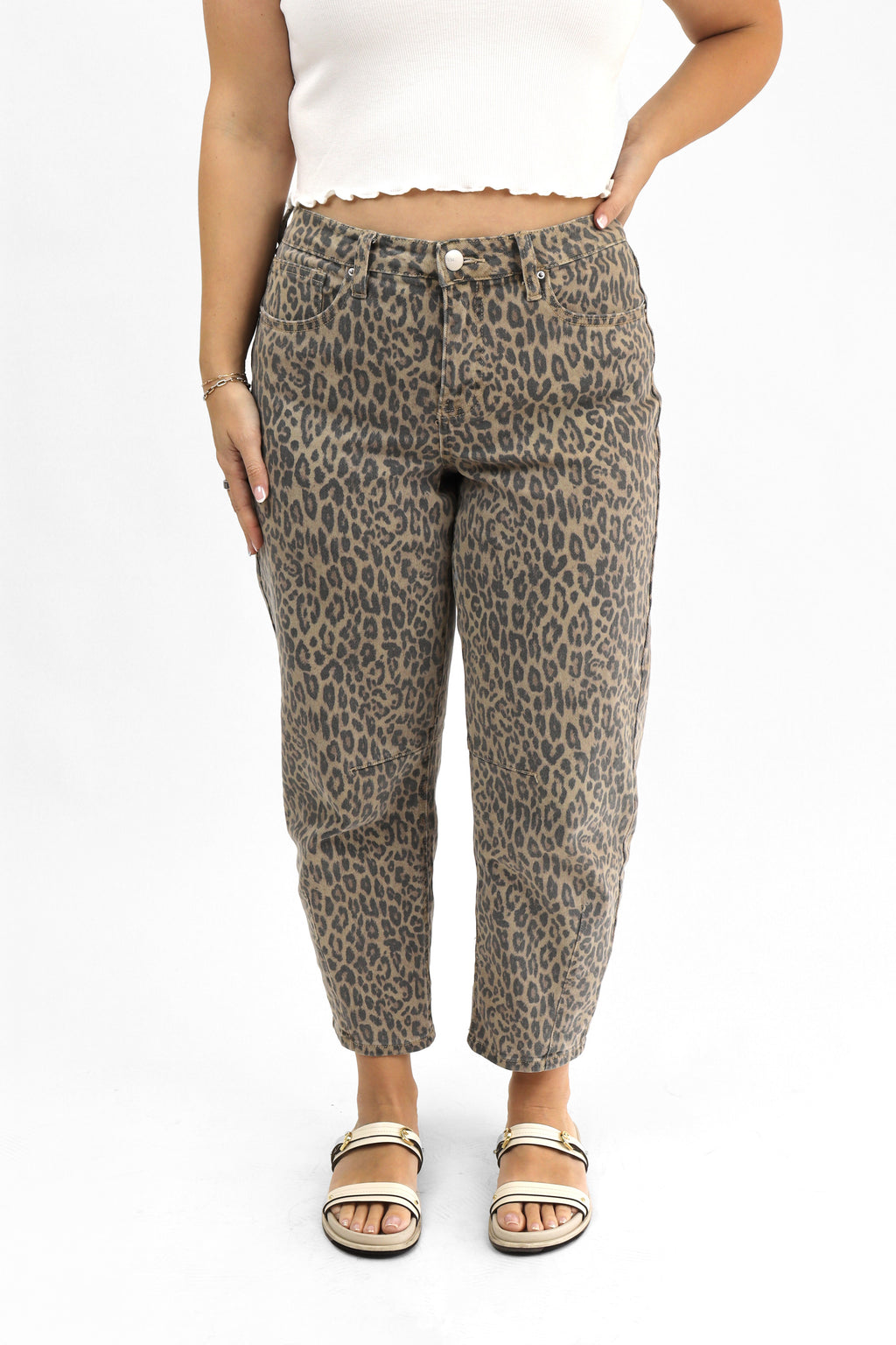 Jeans Leopard Barrel