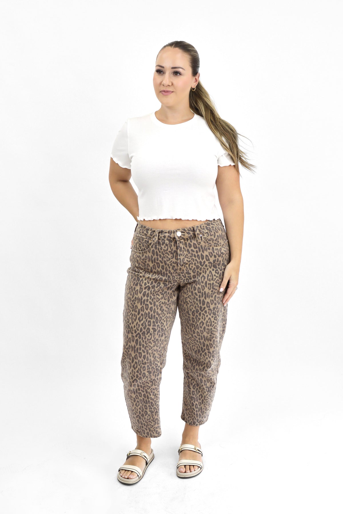 Jeans Leopard Barrel