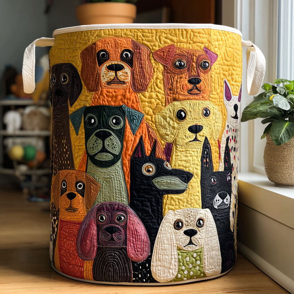 Lleno de Perros | Cesta de Almacenamiento Acolchada