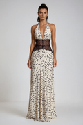Clara™ | Vestido Maxi Lunares con Encaje Elegante