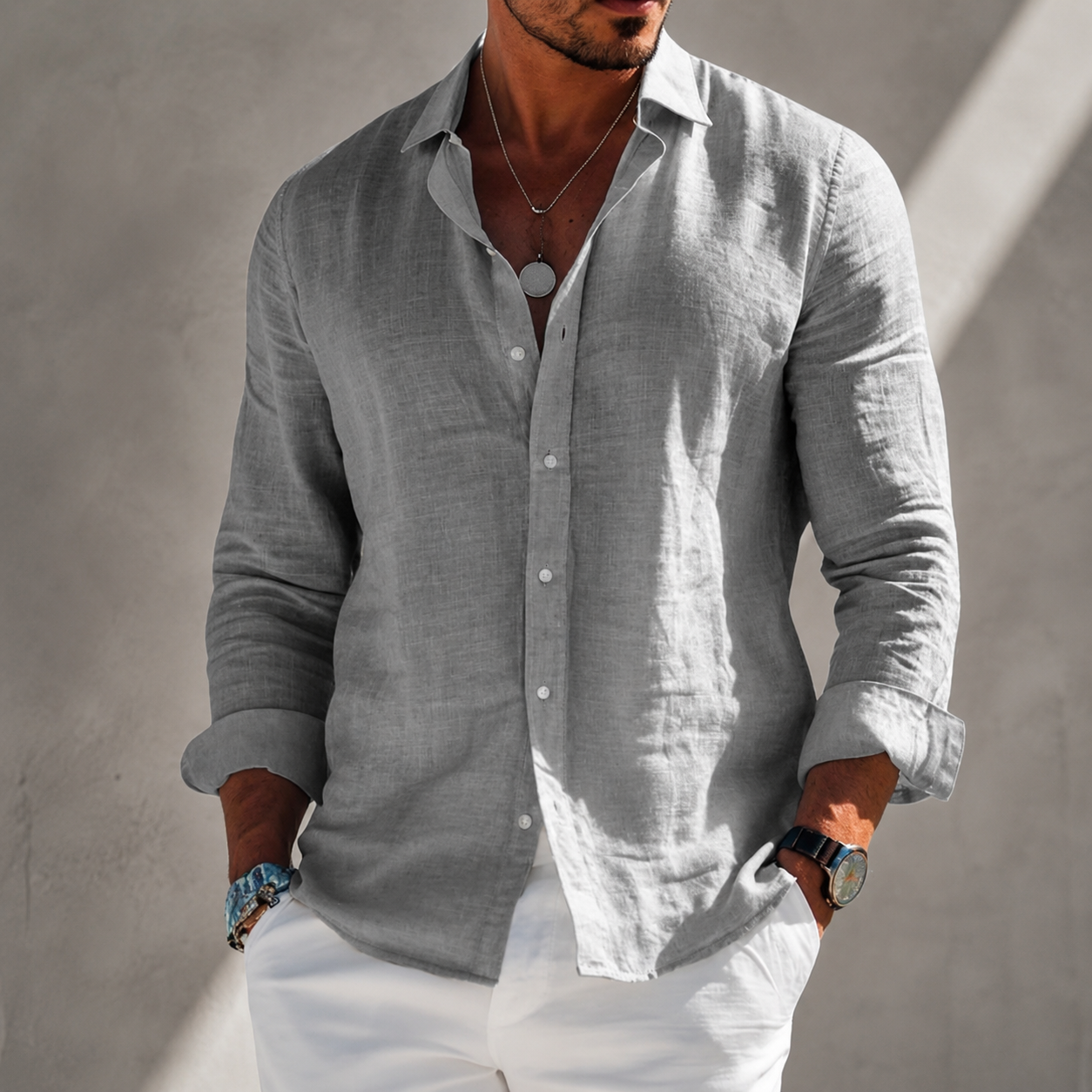Camisa Elegante Ligero Verano
