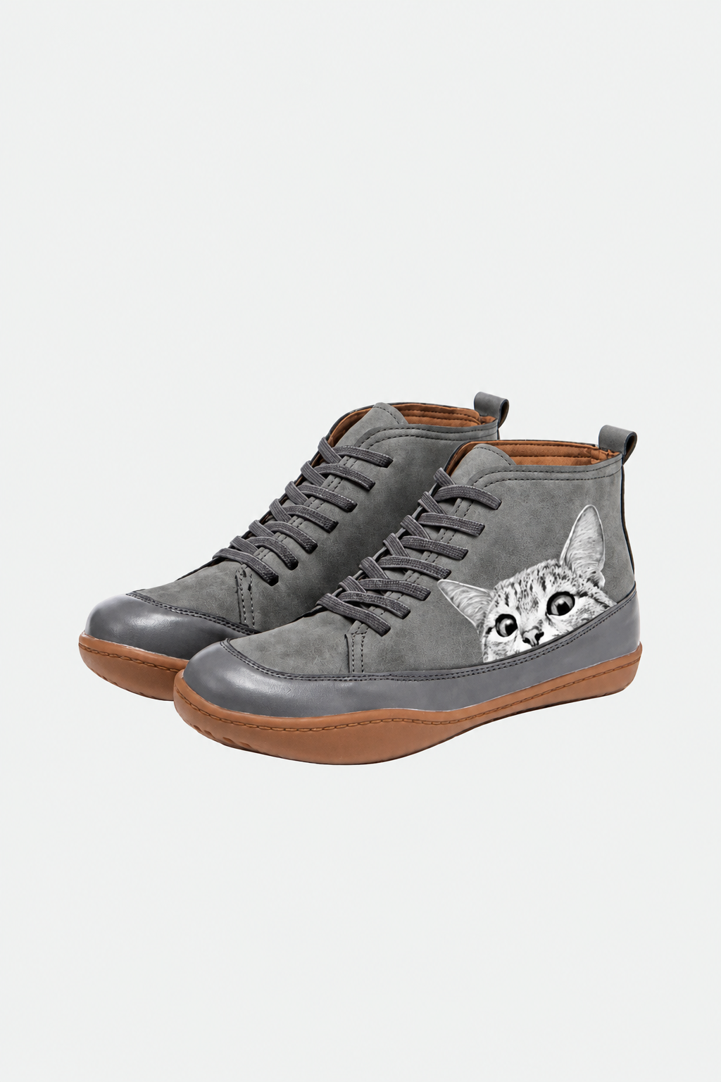 Botines Mivora de Piel para Amantes de los Gatos