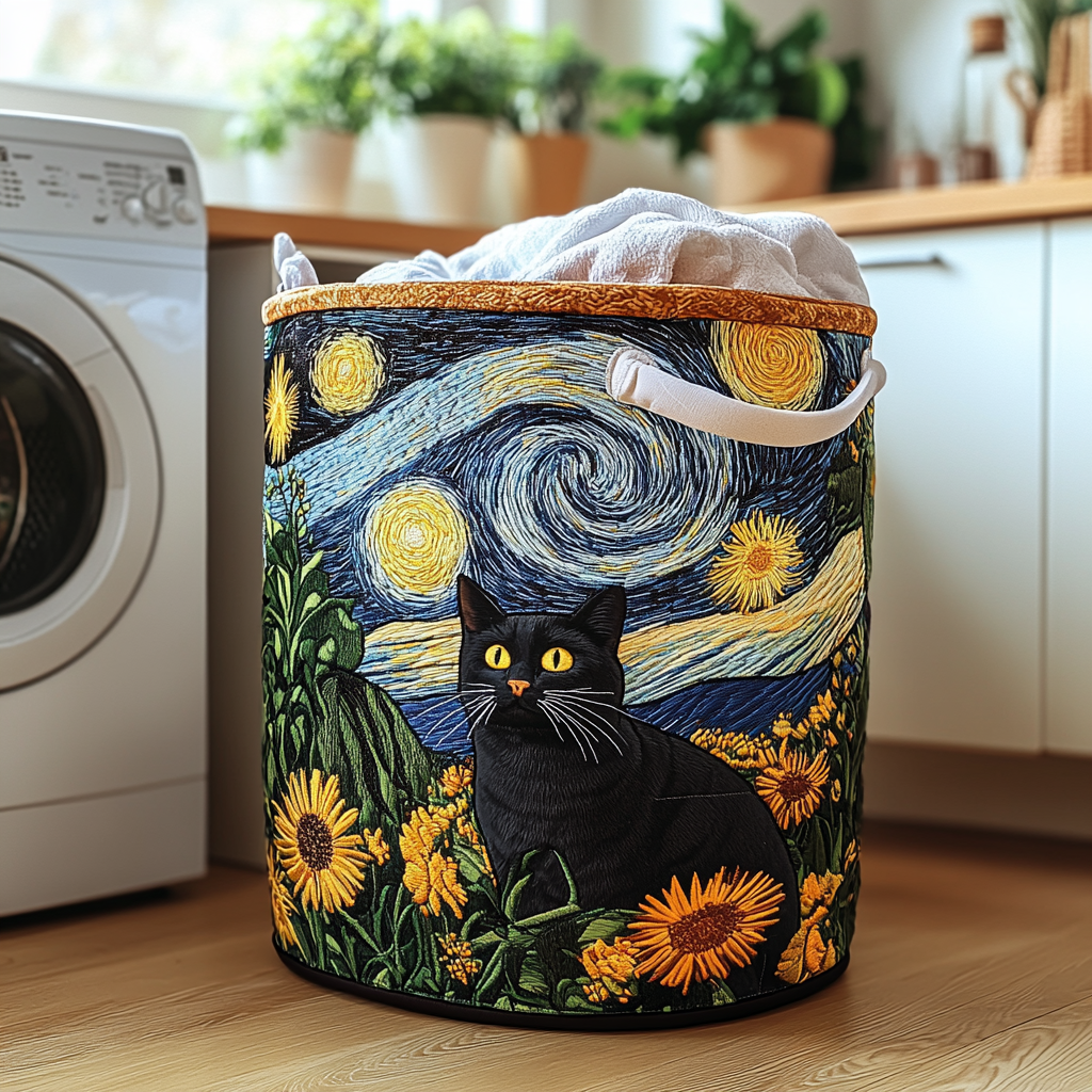 Gato Astuto | Cesta de Almacenamiento Acolchada