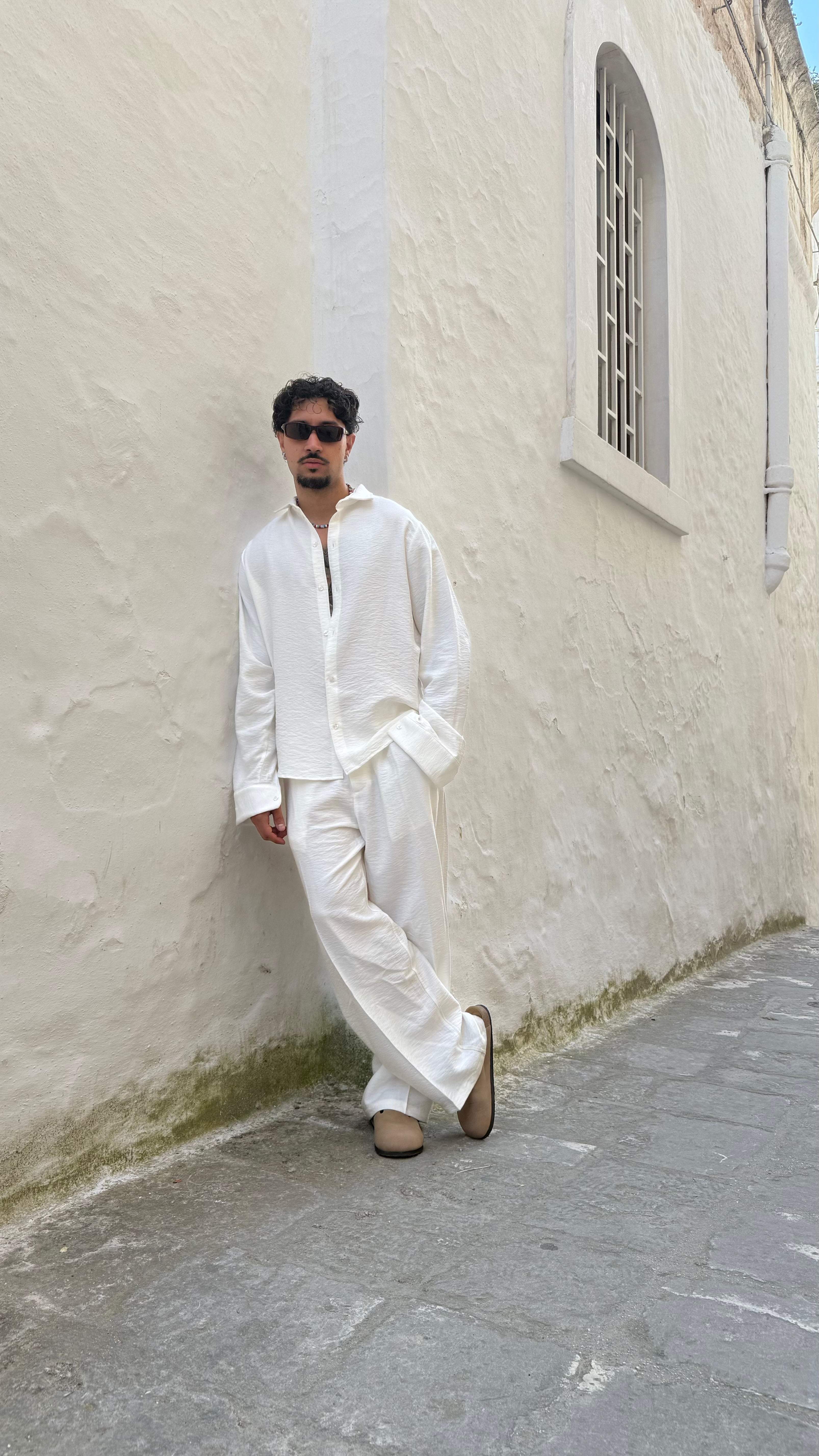 Conjunto Santorini de Lino
