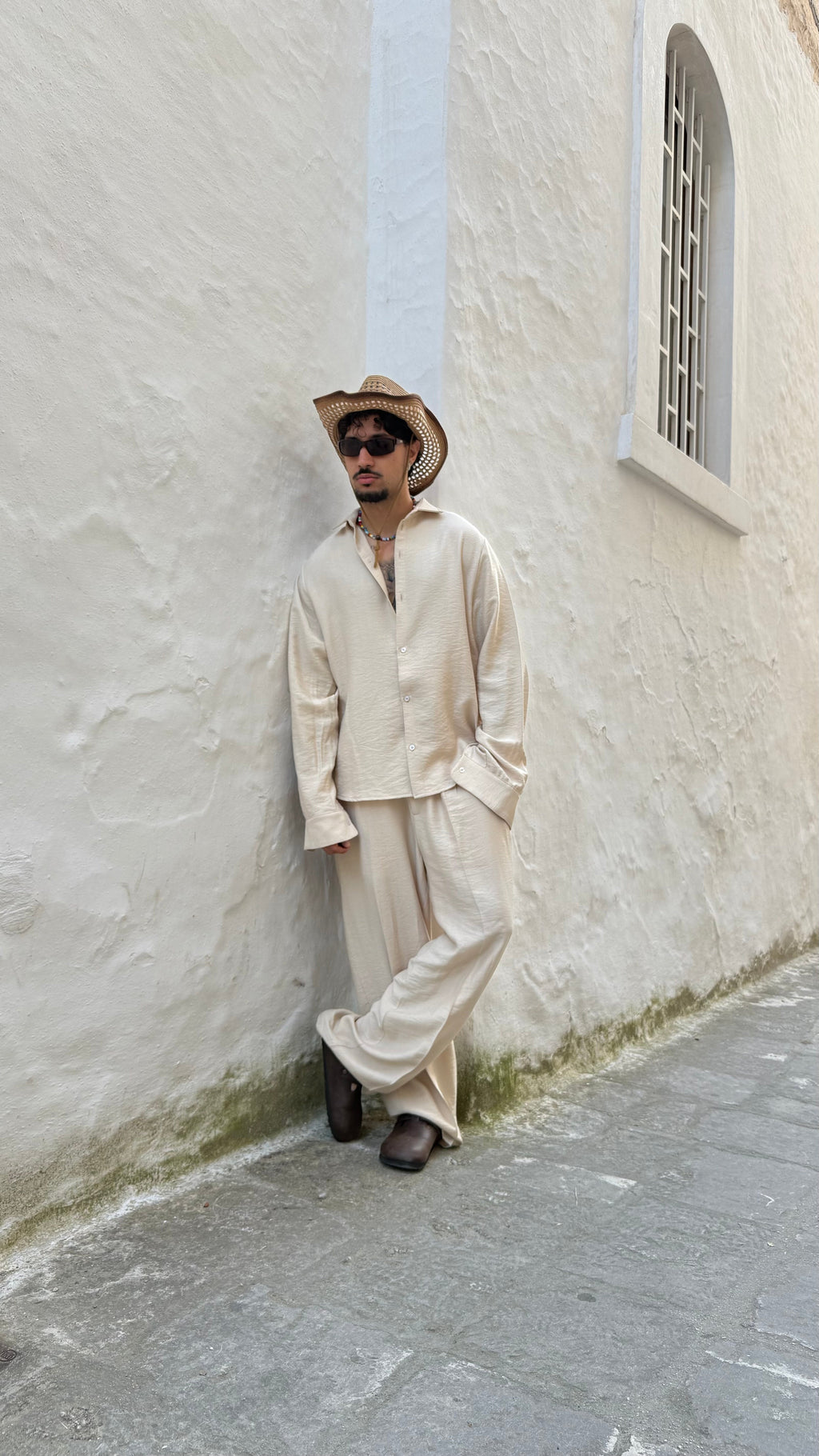 Conjunto Santorini de Lino