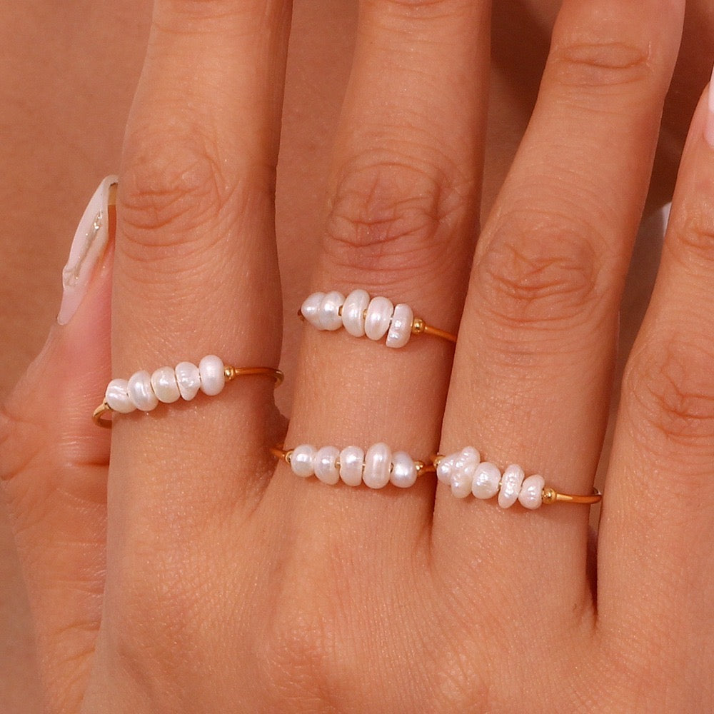 Anillo Freshwater de Perla
