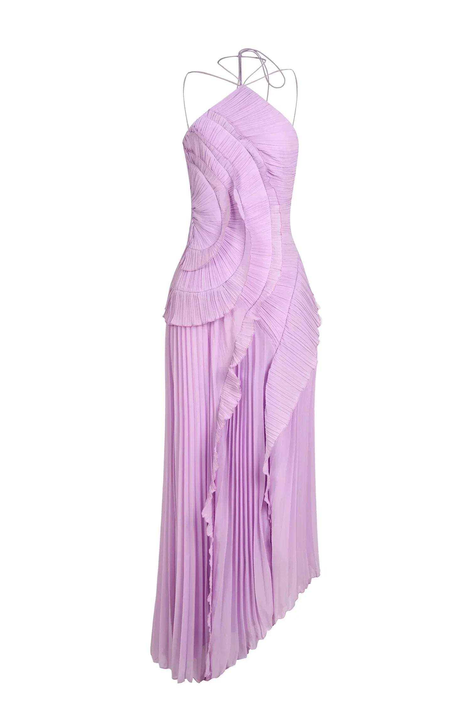 Vestido Lavanda Imperial | Elegancia romántica con movimiento