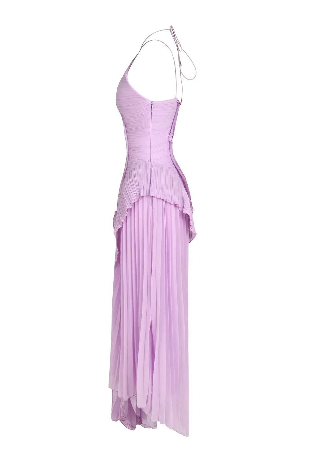 Vestido Lavanda Imperial | Elegancia romántica con movimiento