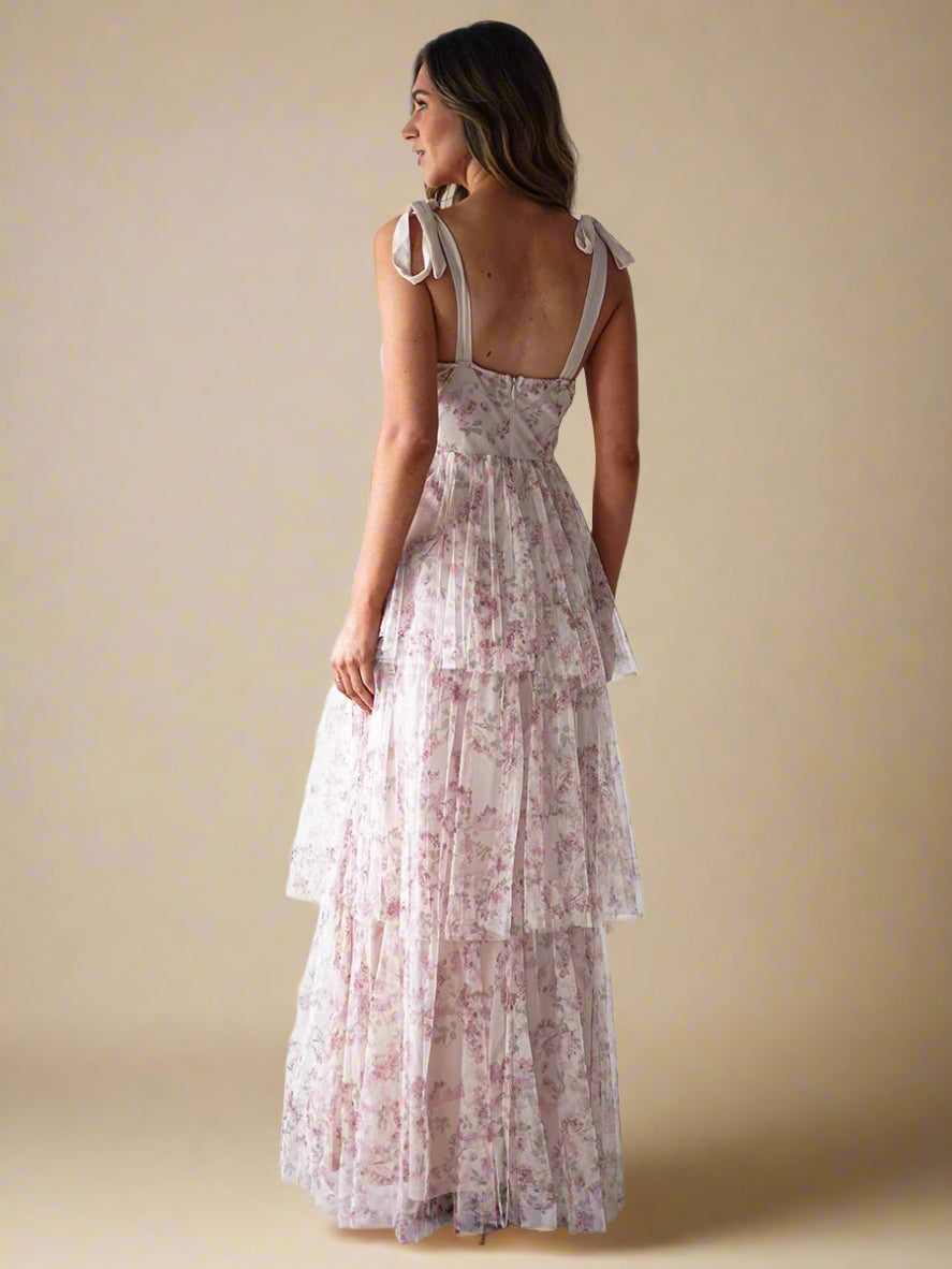 Vestido Sara™ | Romanticismo floral con un toque de ensueño