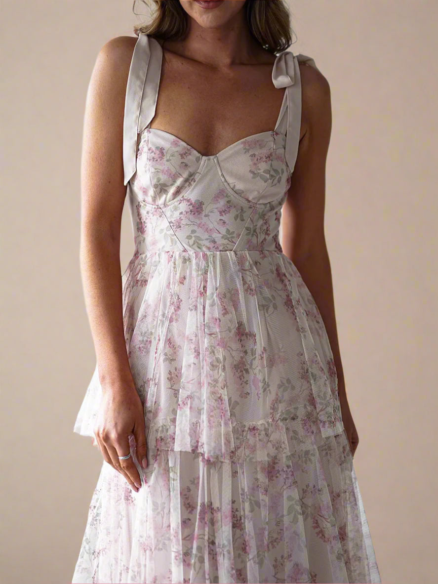 Vestido Sara™ | Romanticismo floral con un toque de ensueño
