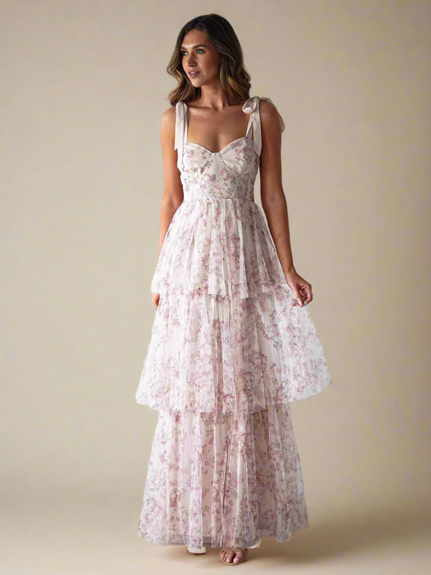 Vestido Sara™ | Romanticismo floral con un toque de ensueño