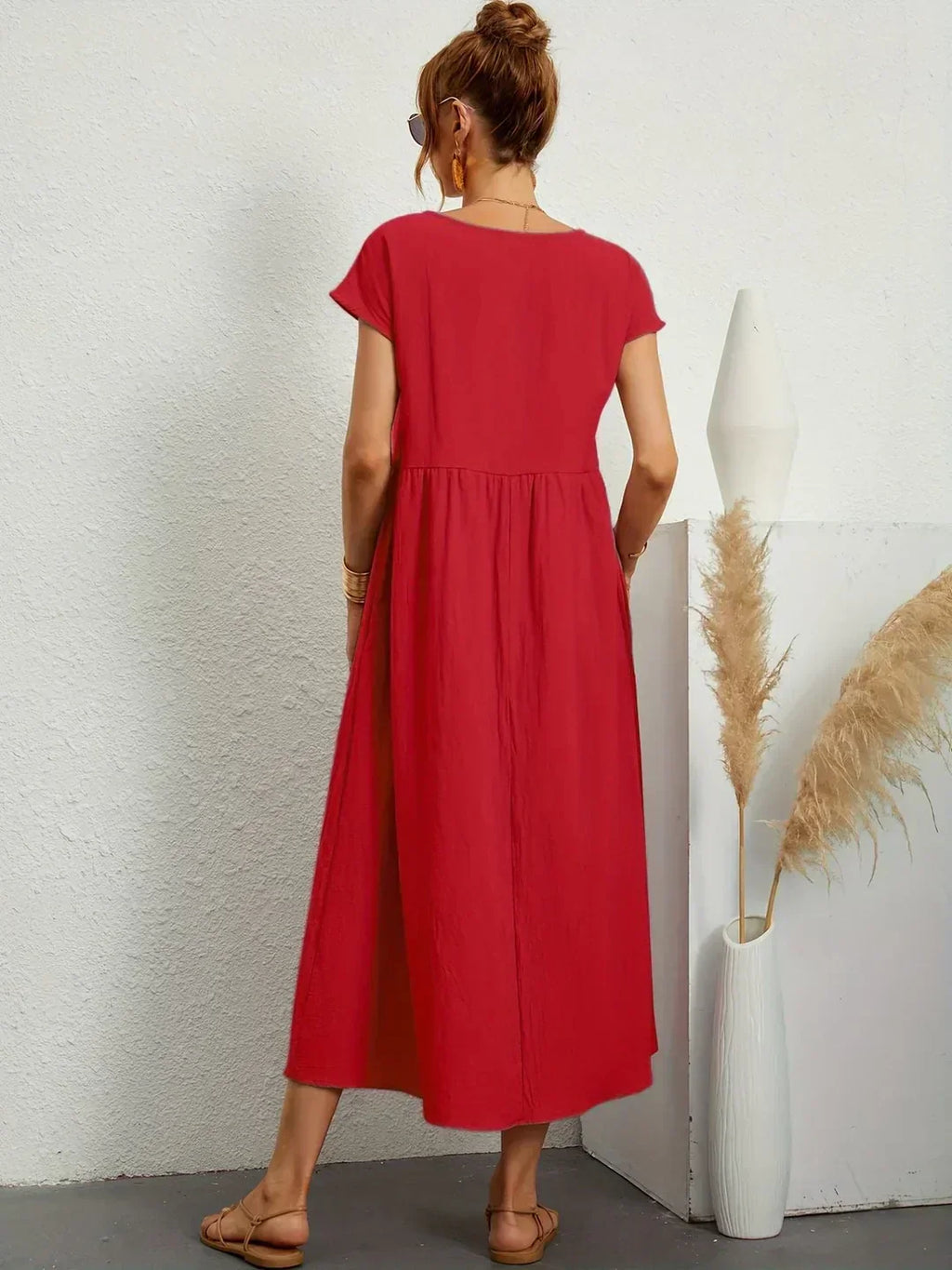 Gabriela™ — Vestido midi fluido de elegancia atemporal