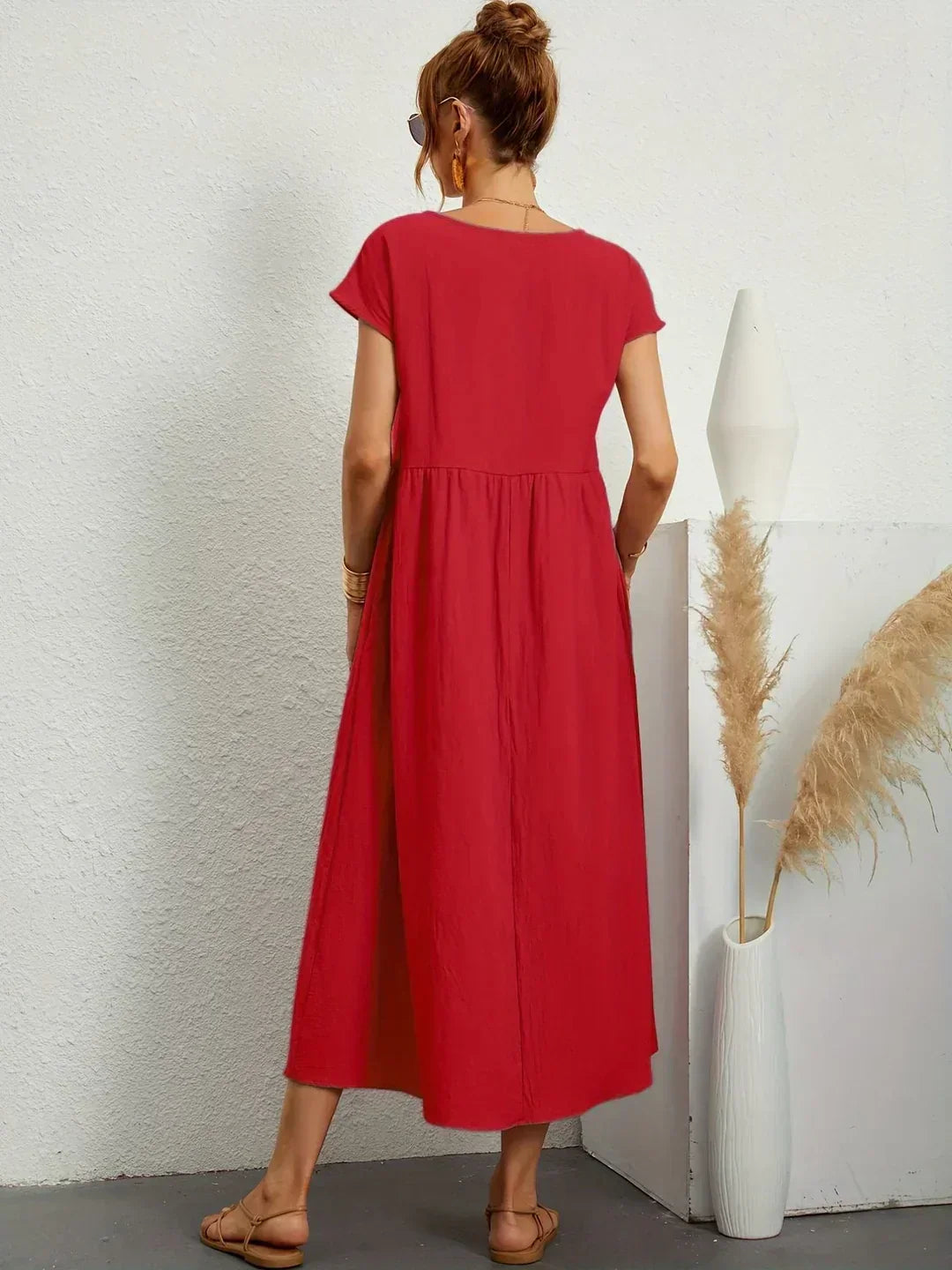 Gabriela™ — Vestido midi fluido de elegancia atemporal
